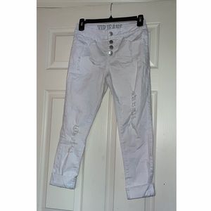 NWT White cropped skinny jeans